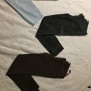 Dark olive green pants